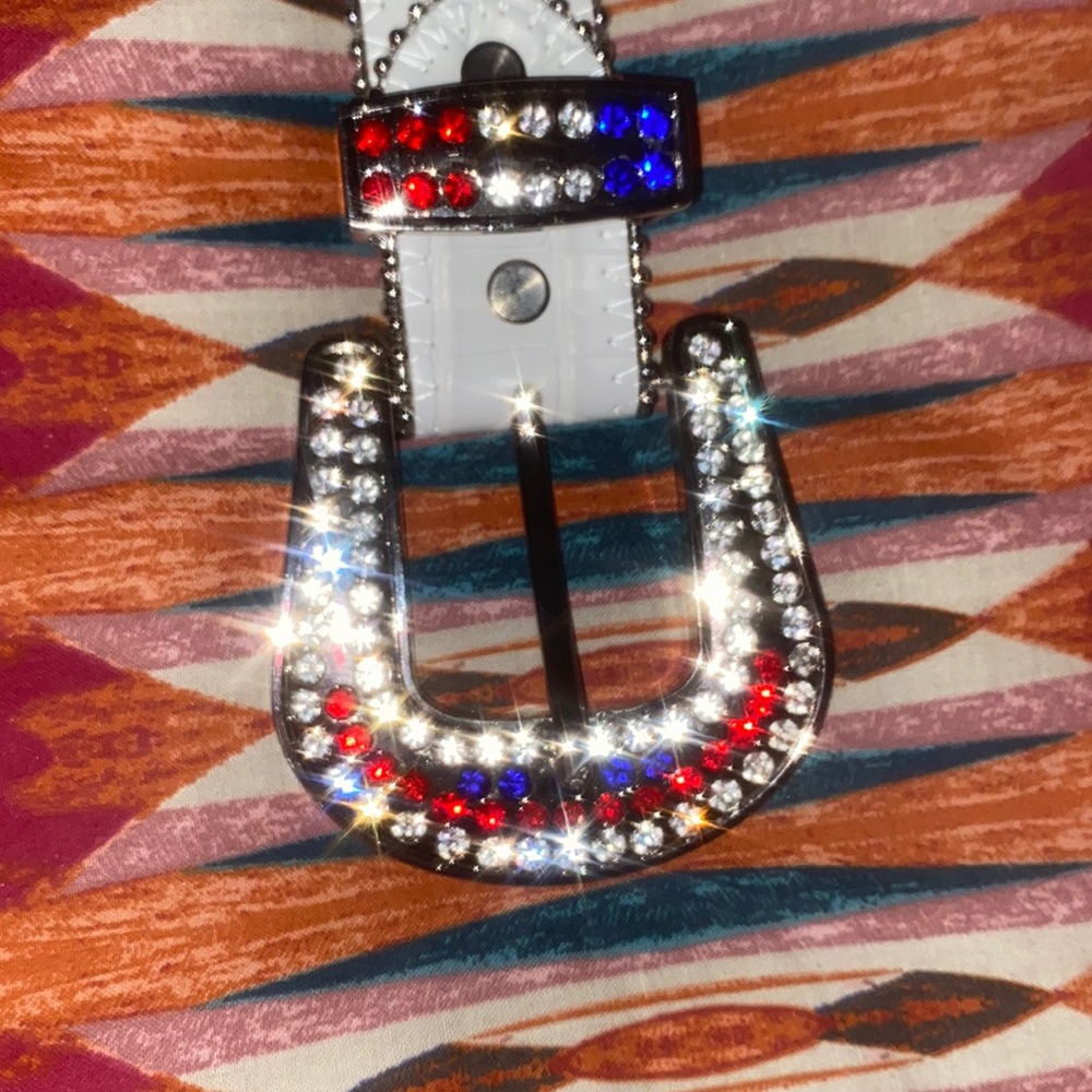 DNA couture rhinestone belt